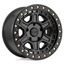 4 Llantas Reno 17x9 5x127 Matte Black w/ Brass Bolts - Black Rhino - DOBLETRACCION 
