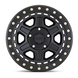 4 Llantas Reno 17x9 5x127 Matte Black w/ Brass Bolts - Black Rhino - DOBLETRACCION 