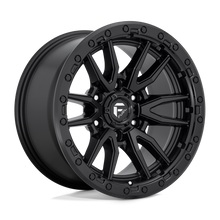Cargar imagen en el visor de la galería, 4 Llantas Rebel D679 20x10&quot; 6x139 Matte Black - Fuel