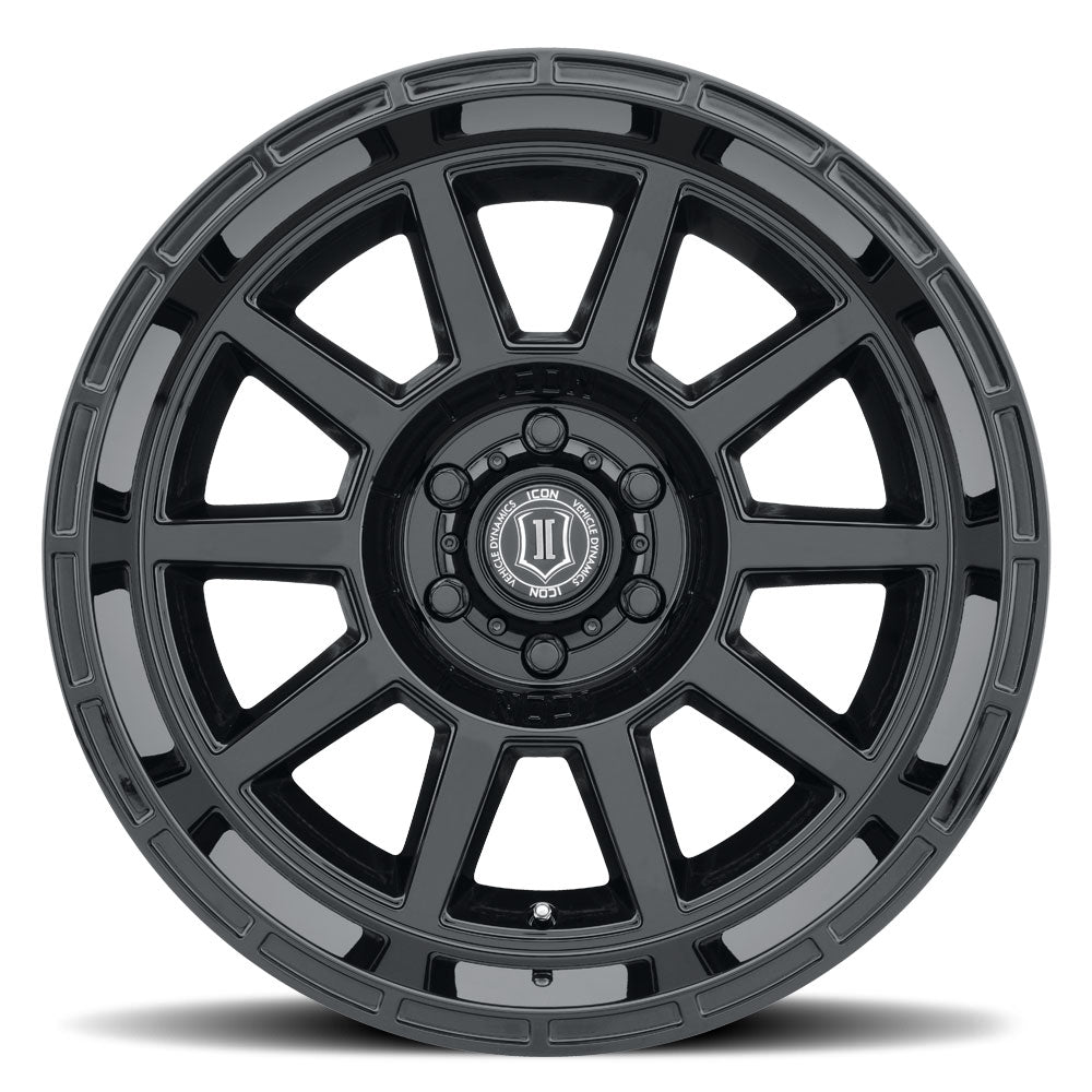4 Llantas Recoil 20x10 6x139 GLOSS Black - Icon Alloys - DOBLETRACCION 