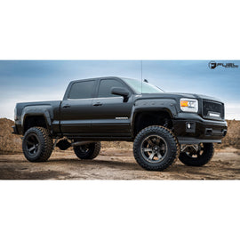 4 Llantas Beast D564 20X9 6X139 Machine Black  - Fuel - DOBLETRACCION 