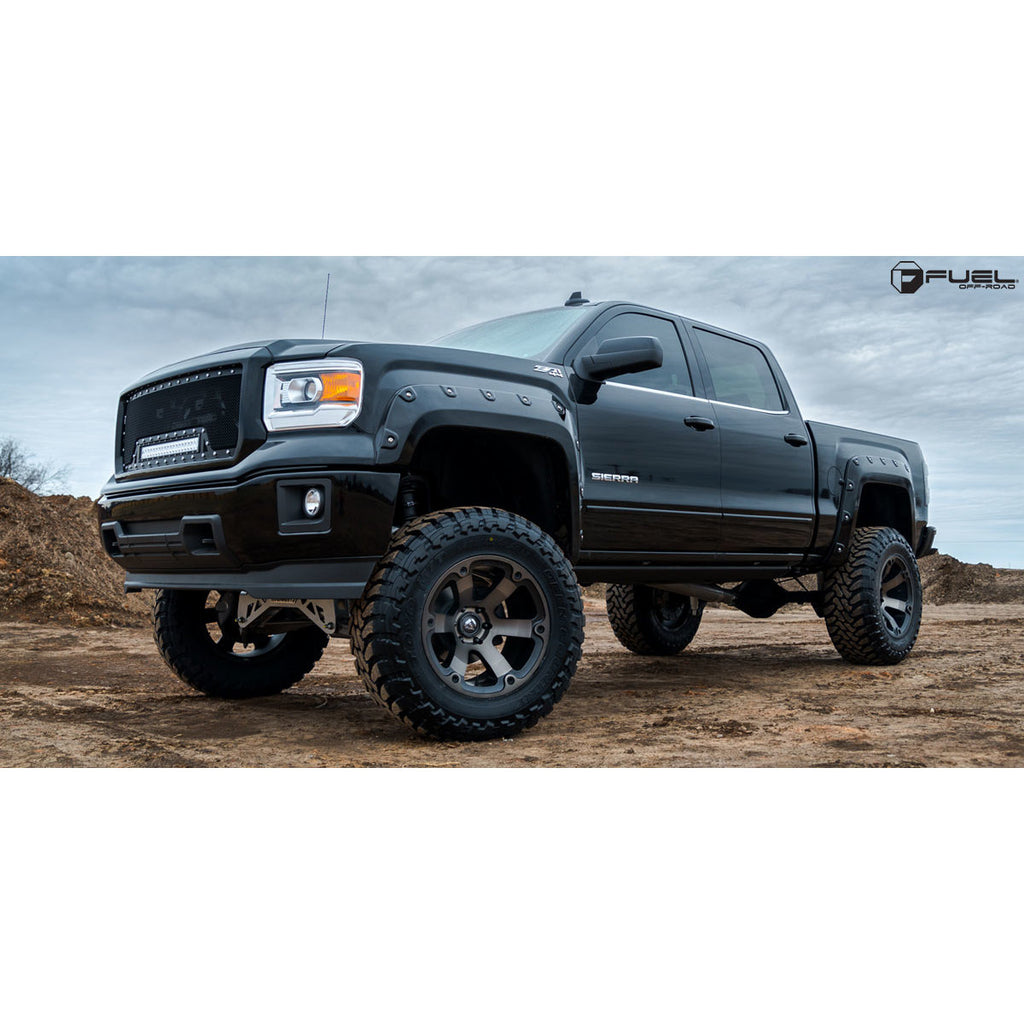 4 Llantas Beast D564 20X9 6X139 Machine Black  - Fuel - DOBLETRACCION 