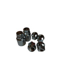 24 Tuercas de Rueda Antirrobo Negras 12x1.5 (sin Cuello)