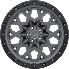 4 Llantas Sprocket 20X9.5 5X150 Matte Gun Metal Tundra - Black Rhino - DOBLETRACCION 