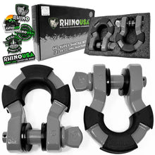 Cargar imagen en el visor de la galería, Kit 2 Grilletes de Remolque 8 toneladas Gris - Rhino USA