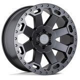 4 Llantas Warlord 17x9 6x139/12 Matte Gunmental - Black Rhino