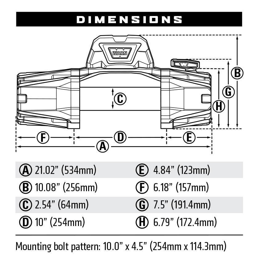 Winche VR EVO 10-S - Warn - DOBLETRACCION 